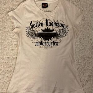 Harley-Davidson Black and Orange Logo Tag